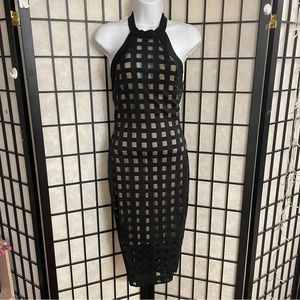 Fashion Nova square mesh bodycon dress size medium (NWT)